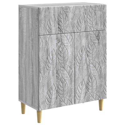 vidaXL - Dressoir - Grijs - Sonoma - 66 - x - 34,5 - x - 90 - cm - Bewerkt - hout