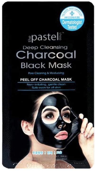 The Pastel Shop Deep Cleansing Charcoal Black, Peel-Off Mask,