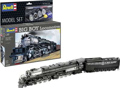 Revell Modelbouwpakket Militaire voertuigen - 62165 Big Boy Locomotive - Stoom Locomotief - Model Set Plastic - 1:87 - Modelbouw