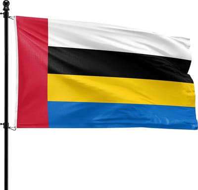 VlagDirect - Nuenen, Gerwen en Nederwetten vlag - Gemeente Nuenen, Gerwen en Nederwetten vlag - 90 x 150 cm.