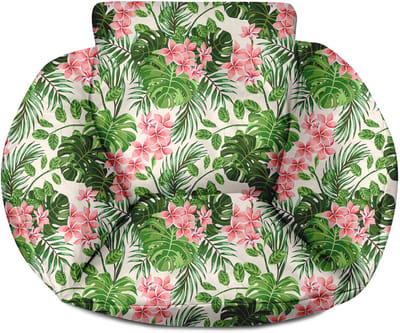 FEROCITY - Schommelkussen - Polyrotan schommelhoes - Voor een hangende tuincocon - Standaardmaat - Polyester - Palm Hel