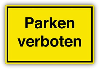 Parkeerbord Verboden - Hardschuimplaat 20 x 30 cm - Weerbestendig en UV-bestendig