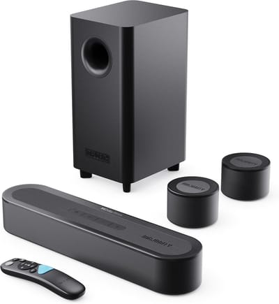 Soundbar Speakers - Home Audio - Film Kijken - Atmos Geluid - 40.5 cm - Zwart