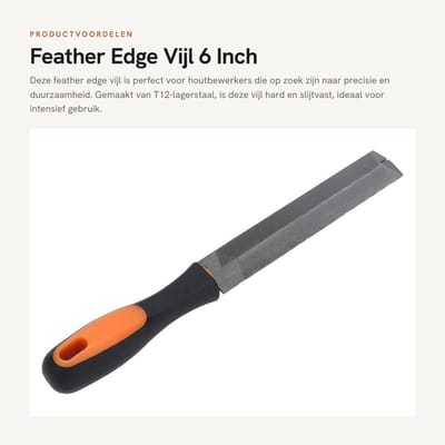 Dailygoods- Vijlen Hard en Slijtvaste T12-Lagerstaal - Vijl met TPR-Handvat - Sneller Snijden - Praktische Aanpassing - Ergonomische Grip