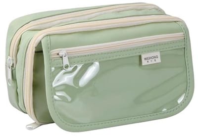 Grote Capaciteit Etui voor Kantoor en School - Draagbare Organizer voor Make-up en Schrijfwaren