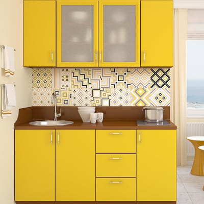 Zelfklevende muurtegelstickers voor keuken en badkamer - 9 etnische Kobe cementtegelstickers - 9 stickers 10x10cm