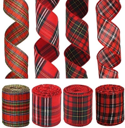 Dailygoody - Ribbons - Gingham Ribbons - Duurzaam en kleurvast - Rood