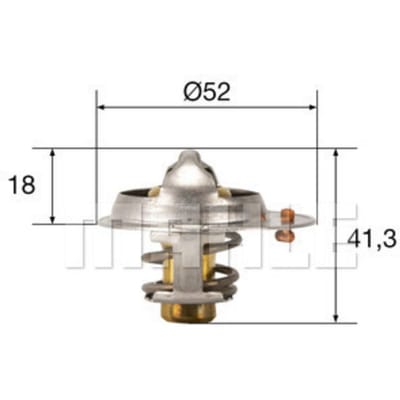 Thermostaat, koelvloeistof MAHLE TX 85 82