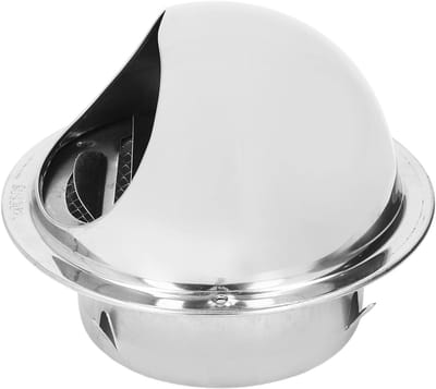 RVS Ventilatieopening - Lucht Rooster - Ventilatie Afvoer - Weerbestendig Ontwerp - 150 MM - Zilver