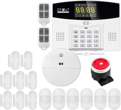 Smart GSM Alarmsysteem - Inbraakalarm Home Security - Huis Beveiligen - LCD Kleurendisplay - 100+4 Zones - Kit 2