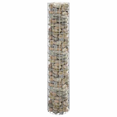 vidaXL - Gabion - paal - rond - Ø30x150 - cm - gegalvaniseerd - staal