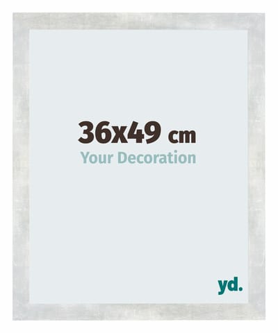 Your Decoration - Puzzellijst 36x49 cm - Zilver Glanzend Vintage - Puzzellijst 500-1000 stukjes - MDF Fotolijst - Mura