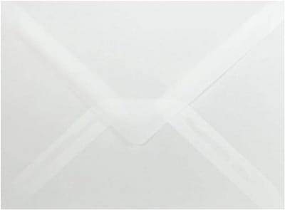 75 Transparante C6 Enveloppen (114x162mm) zonder Venster voor Wenskaarten en Uitnodigingen