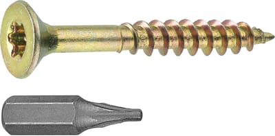 Famanu – Universele torx houtschroeven 5,0 x 60 mm, verzonken kop, sterke allround schroeven in handige emmer (240 stuks)