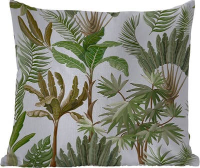 Tuinkussen - Jungle - Palmboom - Bananenplant - Kinderen - Natuur - Planten - 40x40 cm - Weerbestendig