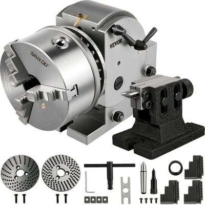 VEVOR Verdeler Draaitafel Verdeelkop Ø160MM Zwenkbare Horizontale Freesmachine