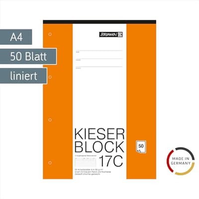 Gelijnd A4 notitieblok - 50 vel - Pepersteen motief
