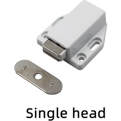 Butée de porte de placard de cuisine à tête unique, fermeture douce, magnétique, poussoir pour ouvrir, amortisseur tactile, lot de 2