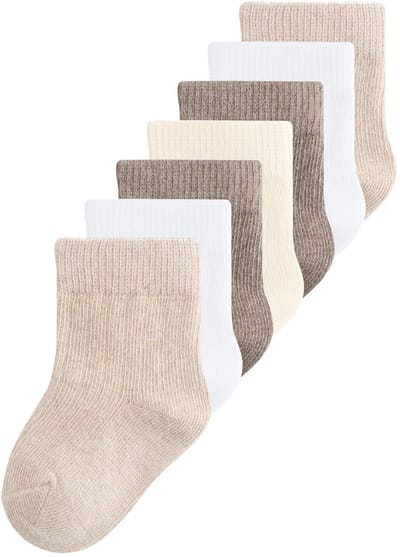Next - Pasgeboren unisex - Verpakking van 7 paar babysokken - Naturel