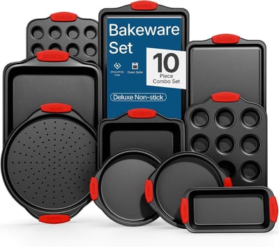 Bakvormen Set - Keuken Bakgerei - Thuis Bakken - 10 Delig Non-stick - Diverse Maten - Blauw