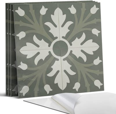 Coloray Wandpanelen Zelfklevend - Plantenpatroon op tegels Zelfklevende Wandpanelen - 50 cm x 50 cm - Groente Wandpaneel PVC - 5 stuks - Texturen Wandpanelen Zelfklevend - Wandbord Keuken - Wandpaneel Badkamer