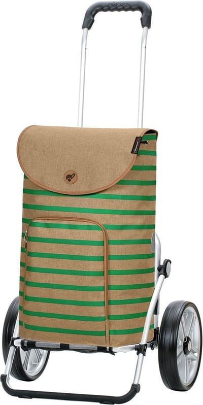 Andersen SHOPPER MANUFAKTUR Boodschappentrolley Royal Shopper Eske Green Beige 107cm