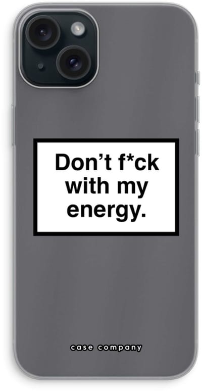 Case Company® - Hoesje geschikt voor iPhone 15 Plus hoesje - My energy - Soft Cover Telefoonhoesje - Bescherming aan alle Kanten en Schermrand