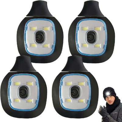 longziming -LED Vervanglampjes voor Muts – Set van 4 – Oplaadbaar via USB – 3 Lichtstanden – IP44 Waterbestendig – Universeel Geschikt