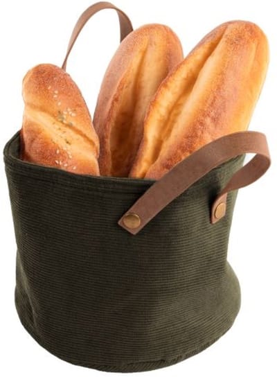 Tiseco - Broodmand VELMAR - opvouwbaar, wasbaar - Dia 18 cm - olijfgroen