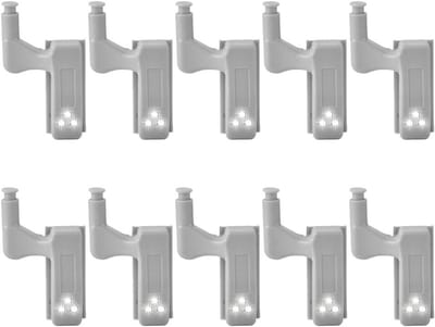 Set van 10 Draadloze LED Kastlampjes met Bewegingssensor voor Keuken en Kledingkast
