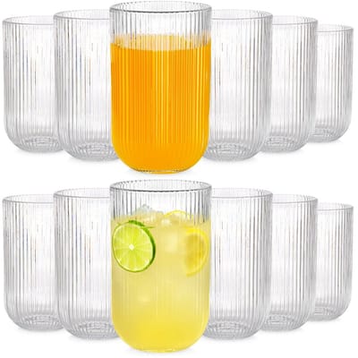 Drinkglazen 400 ml 12 stuks - Waterglazen - Glazen - Limonadeglazen