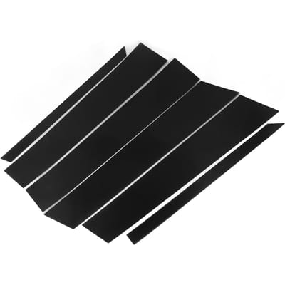 6 STUKS Deur Raam Stijl Trim Helder Zwart 4D Stijl PC Glanzend Vervanging voor Mercedes‑Benz M‑ Klasse 2006‑2011 W164 white