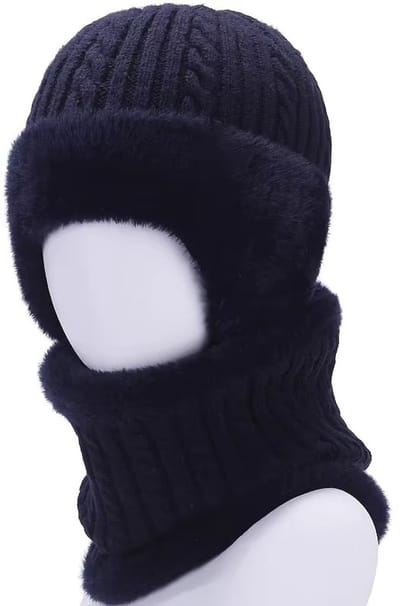Gebreide Wintermuts Ouderen – Warme Muts met Gehoorbescherming voor Senioren, Dames & Heren – Winterhoed voor Volwassenen