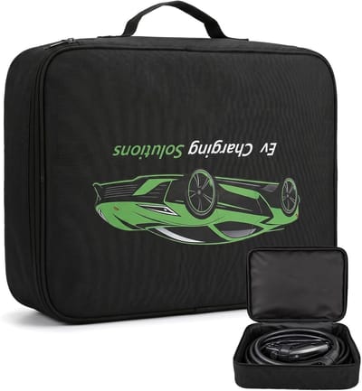 Draagbare Opbergtas voor Laadkabels, Waterdichte Tas voor Type 2/1, Geschikt voor Elektrische Auto's en Accessoires