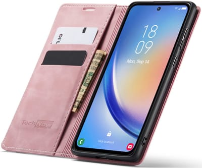 Hoesje geschikt voor Samsung Galaxy A36 - Book Case Leer Slimline Roze