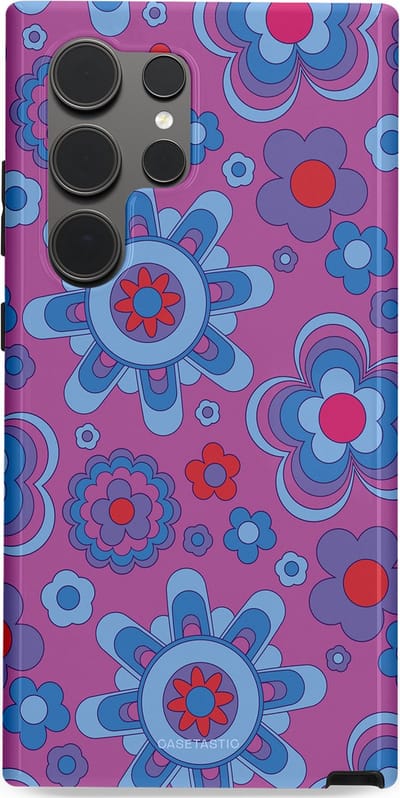 Casetastic Hoesje Geschikt voor Samsung S24 Ultra - Stijlvolle Beschermende Duo-layer Case - Retro relax