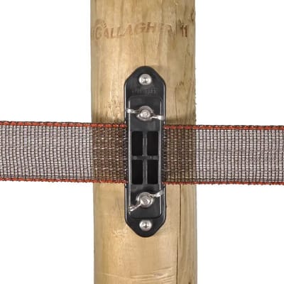 Isolatoren voor elektrische afrastering hoek turboline tape met vleugelmoer Gallagher (x5)