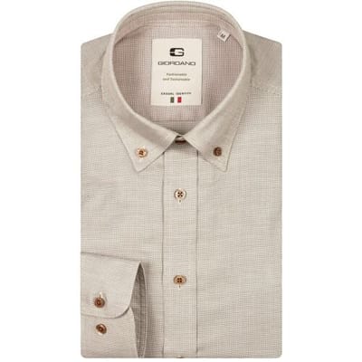 Giordano Overhemd Loretto Button Down Luxury Pinpoint Dobby Pastel Groen / male