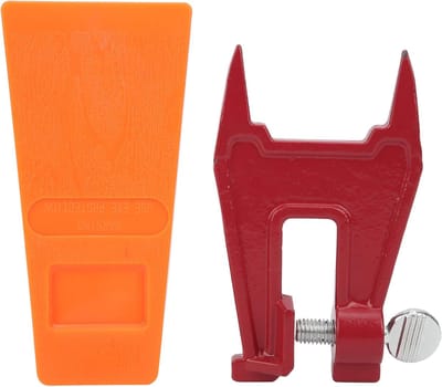 Zaagwig - Boomkap Gereedschap - Veilig Zagen - Geleideplaatbeugel - 55 inch - Oranje