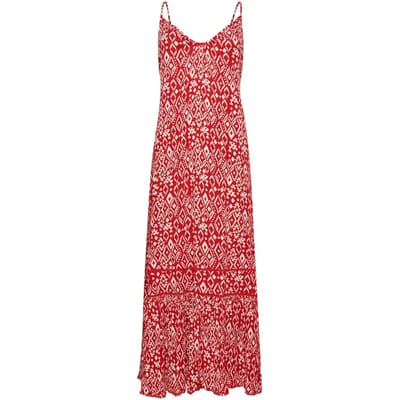 Superdry Lange Cami-jurk Rood Grootte: 34