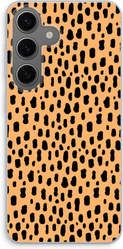 Case Company® - Hoesje geschikt voor Samsung Galaxy S24 hoesje - Panter - Soft Cover Telefoonhoesje - Bescherming aan alle Kanten en Schermrand
