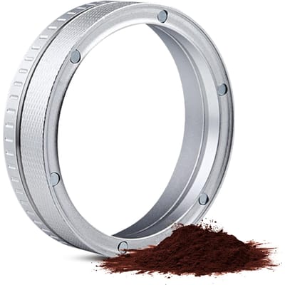 Magnetische Doseertrechter Aluminiumlegering Espresso Koffie Doseerring met 6 Punten Magneten Diamant 54mm