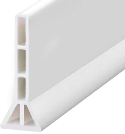 Douchestap Waterdichting Strip - Inklapbare opvouwbare Waterstop, 1,5 m lang, 10 cm hoog