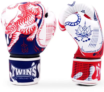 Twins Special Bokshandschoenen FBGVL 4 YANT Tiger Wit - 14 OZ