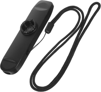 Dubbele Kazoo - Muziekinstrument - Feest Muziek - Dubbele Kop Ontwerp - 12 cm Lengte - Zwart