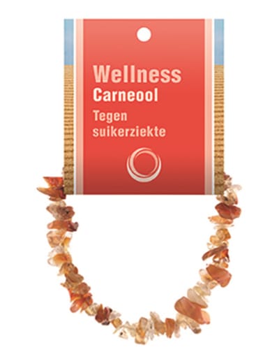Carneool splitarmband + kaart
