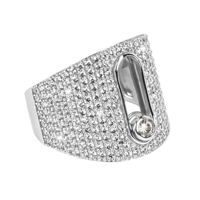 Di Lusso - Ring Dijon - Zirkonia - Zilver 925 - Dames - 17.00 mm