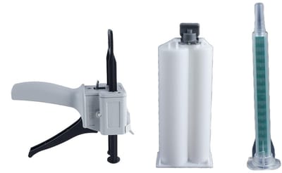 Set van 50ml epoxy lijm voor gereedschapshandvat, gemengde lijm, 2:1 drukcartridge en dispenser voor epoxy toepassingen