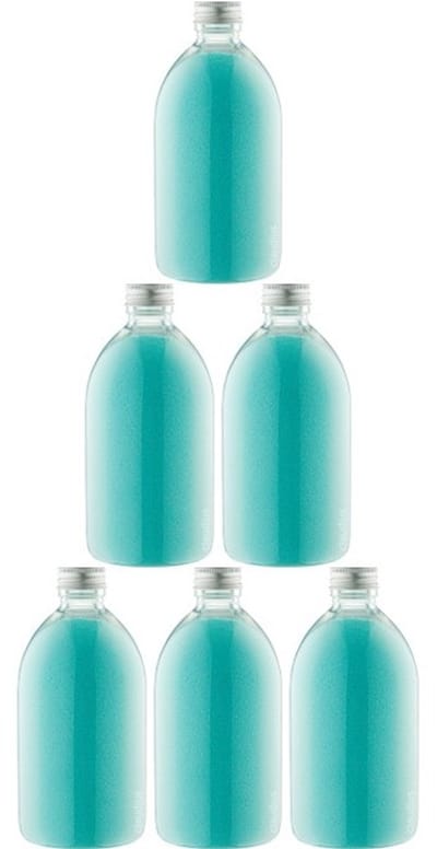 Scrubzout Hamam - 650 gram - Fles met aluminium dop - set van 6 stuks - Hydraterende Lichaamsscrub