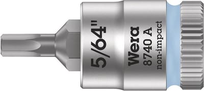 Wera 8740 A 05003380001 Inbus Dopsleutel-bitinzet 6.3 mm 5/64 5/64 1/4 (6,3 mm)
